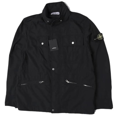 STONE ISLAND ストーンアイランド 25SS 4100007 Micro Twill Field Jacket マイクロツイルフィールドジャケット K1S154100007 S0026 M BLACK(V0029) 定価178,200円 アウター