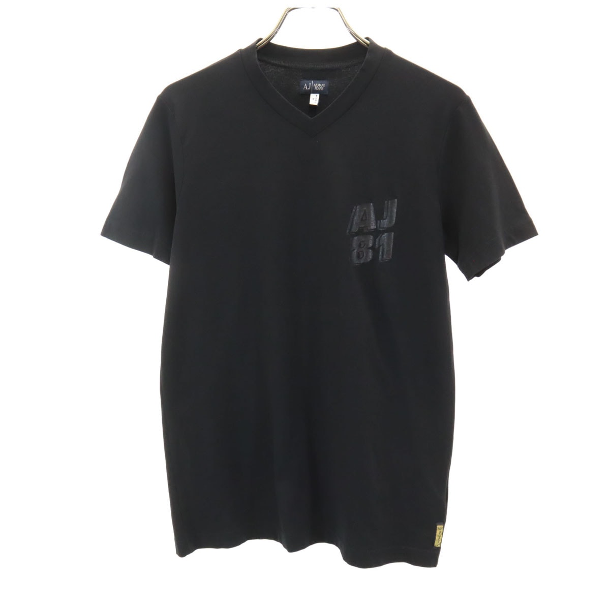 ARMANI JEANS アルマーニジーンズ 半袖 Vネック Tシャツ M ブラック