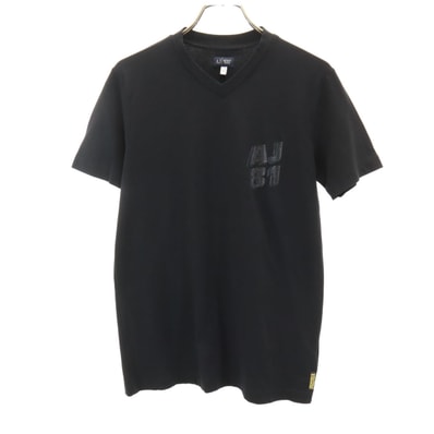 ARMANI JEANS アルマーニジーンズ 半袖 Vネック Tシャツ M ブラック