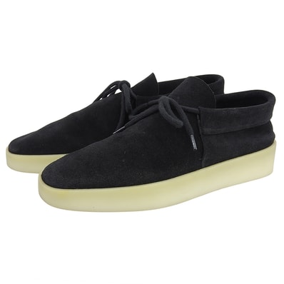 フィアオブゴッド スエード モカシン モックローファー シューズ メンズ 黒 ブラック 40 40
