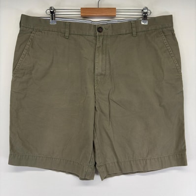 古着 トミーヒルフィガー TOMMY HILFIGER ショートパンツ ワンポイントロゴ ハーフパンツ チノパン w40 グリーン系 メンズ