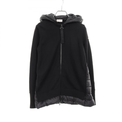 モンクレール MONCLER カーディガン 衣料品 トップス ウール ナイロン レディース ブラック系 9487700 【中古】