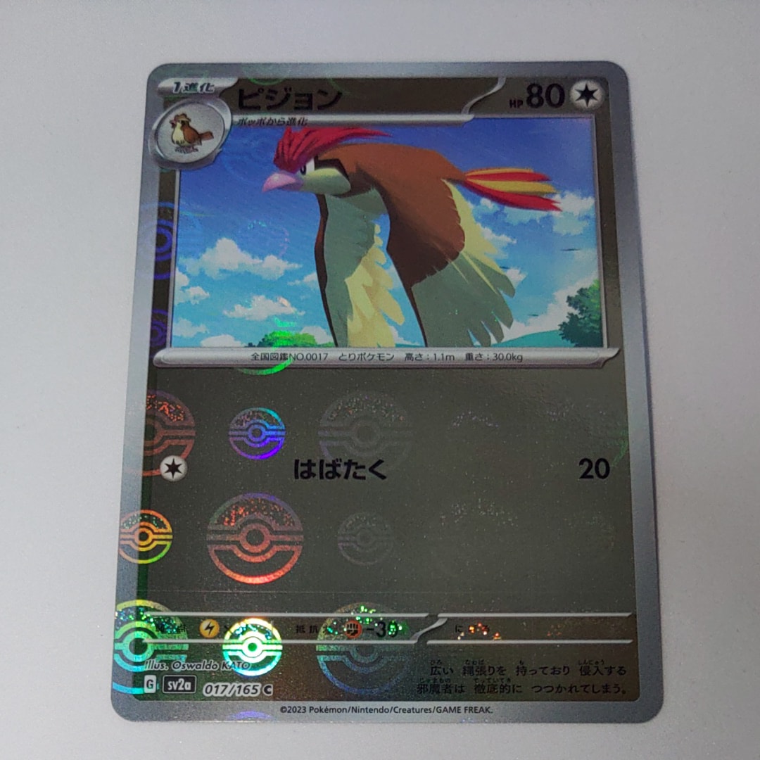 ピジョン C: モンスターボールミラー[SV2a 017/165](強化拡張パック「ポケモンカード151」)
