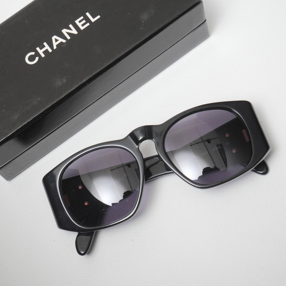 CHANEL シャネル ヴィンテージ サングラス マトラッセ ココマーク CCロゴ アイウェア ブランド古着【中古】20260728/RB0232