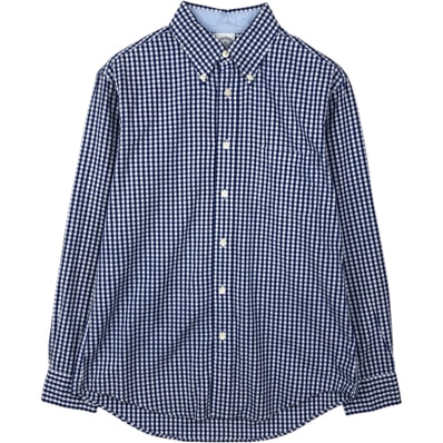 古着 ブルックスブラザーズ Brooks Brothers 1818 長袖 ボタンダウンチェックシャツ メンズM相当/eaa642882