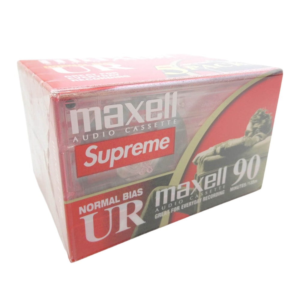 Supreme シュプリーム 23AW Maxell Cassette Tapes (5 Pack) マクセルカセットテープ 5パック レッド系 クリア系 2×45min【極上美品】【中古】