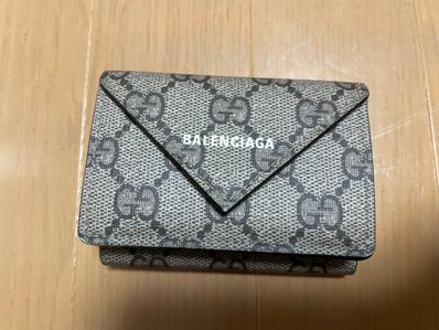 GUCCI x BALENCIAGA The Hacker Papier Mini Wallet "Beige"