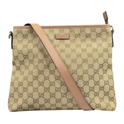 グッチ GGキャンバス ショルダーバッグ GGキャンバス 388924 ベージュ レディース GUCCI 中古