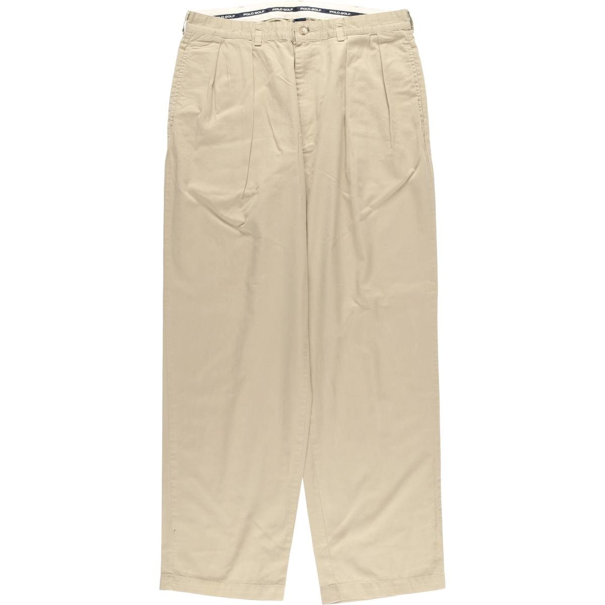 古着 ラルフローレン Ralph Lauren POLO GOLF ポロゴルフ ツータック チノパンツ メンズw34相当/eaa617429