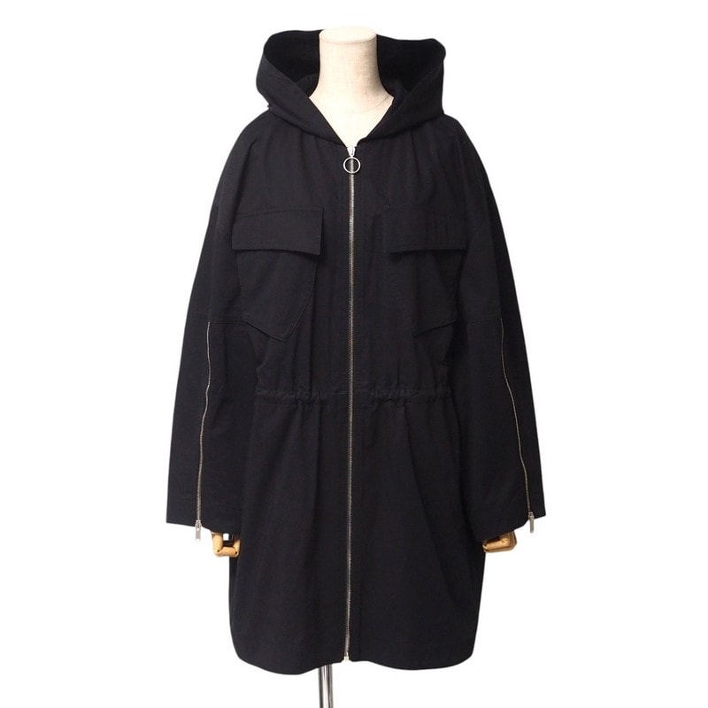 ■美品■Stella McCartney ステラマッカートニー ジャケット サイズ38 アームロゴジャケット フーディ ジップアップ コート【おすすめ】 ブランド古着【中古】20250218/RA3449