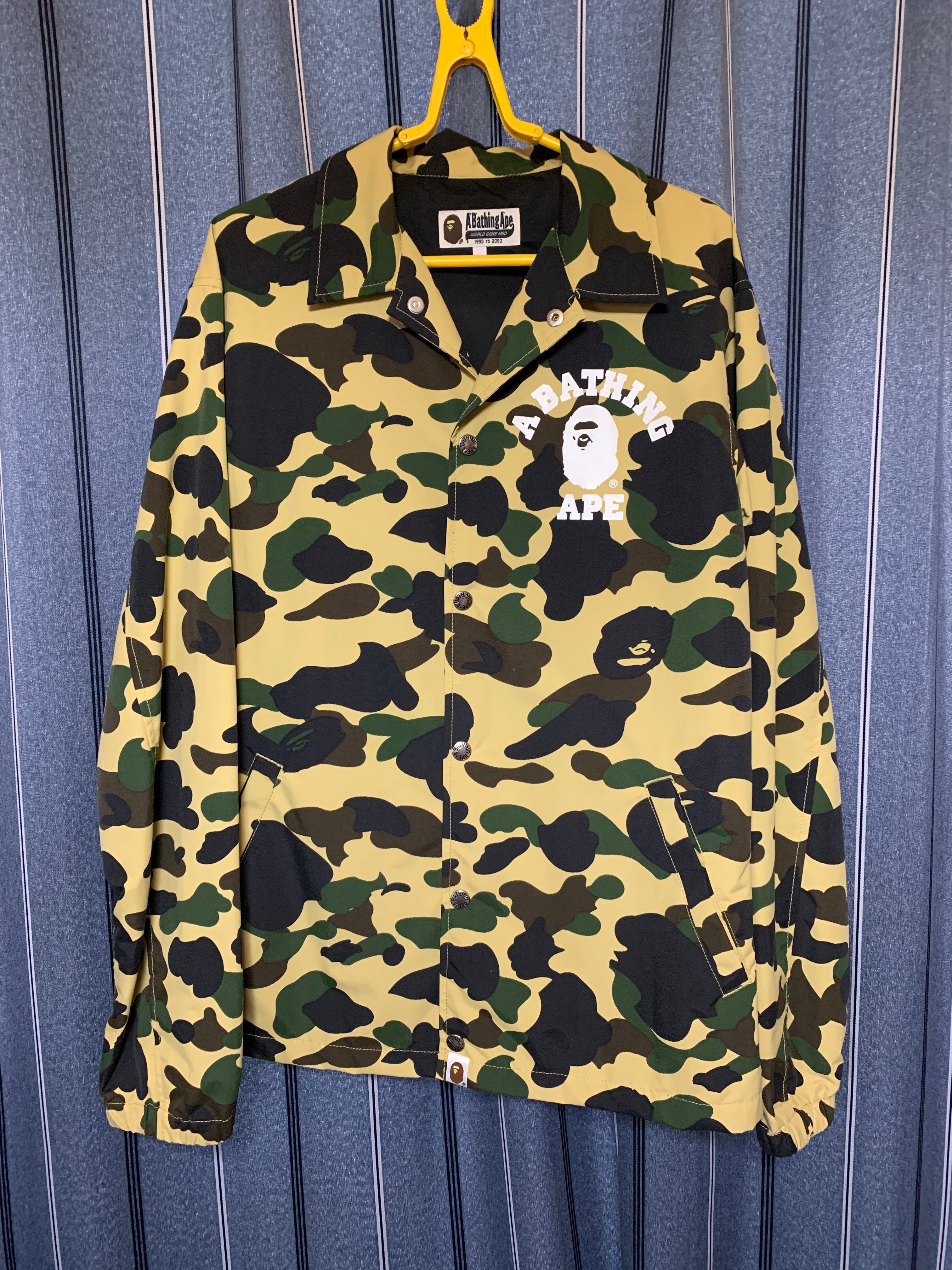 Bape 1st camo college coach jacket 