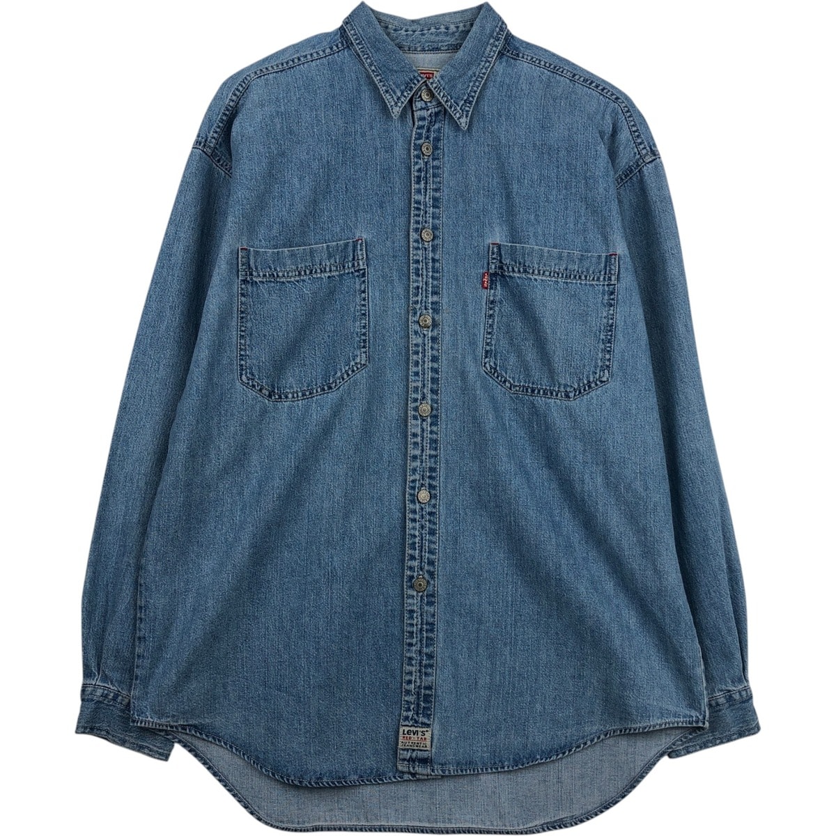 古着 90年代 リーバイス Levi's 長袖 デニムシャツ メンズL相当 ヴィンテージ/eaa631233