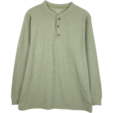 古着 エルエルビーン L.L.Bean ヘンリーネック サーマルロンT ワッフル メンズL相当/eaa672882
