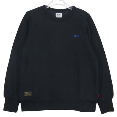 WTAPS ダブルタップス 16AW HELLWEEK SWEATER 01/SWEATSHIRT.ECR 162ATDT-CSM10 ヘルウィーク セーター スウェットシャツ ブラック トップス トレーナー サイズS