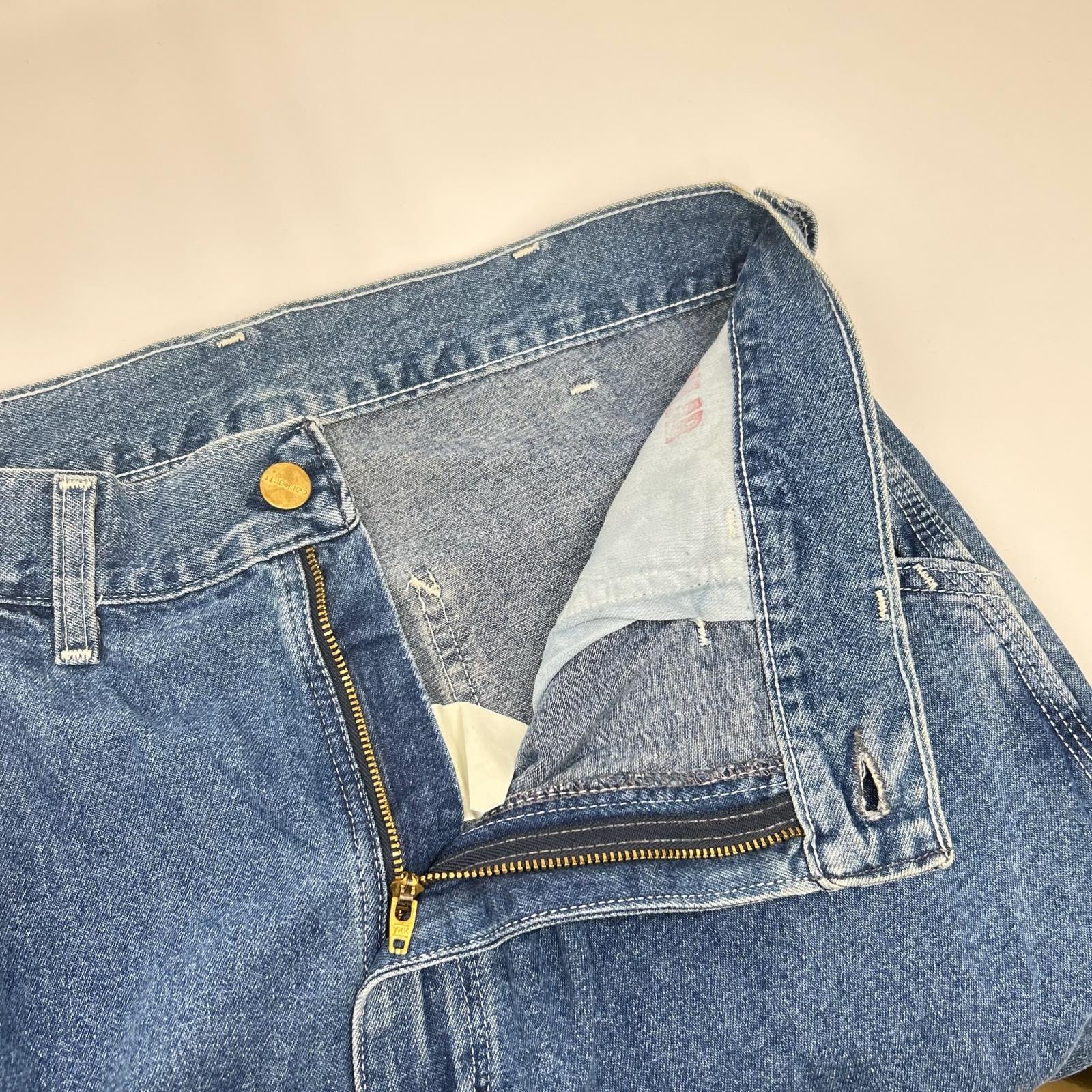B (目立った傷や汚れなし)】カーハート USA製 90s ブルー ワイド
