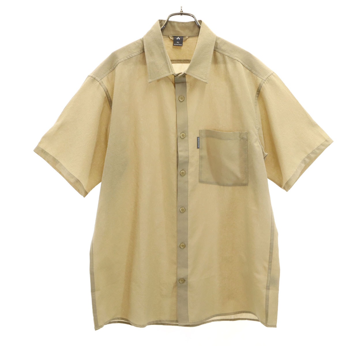mont-bell モンベル 半袖 シャツ XL ベージュ系 アウトドア