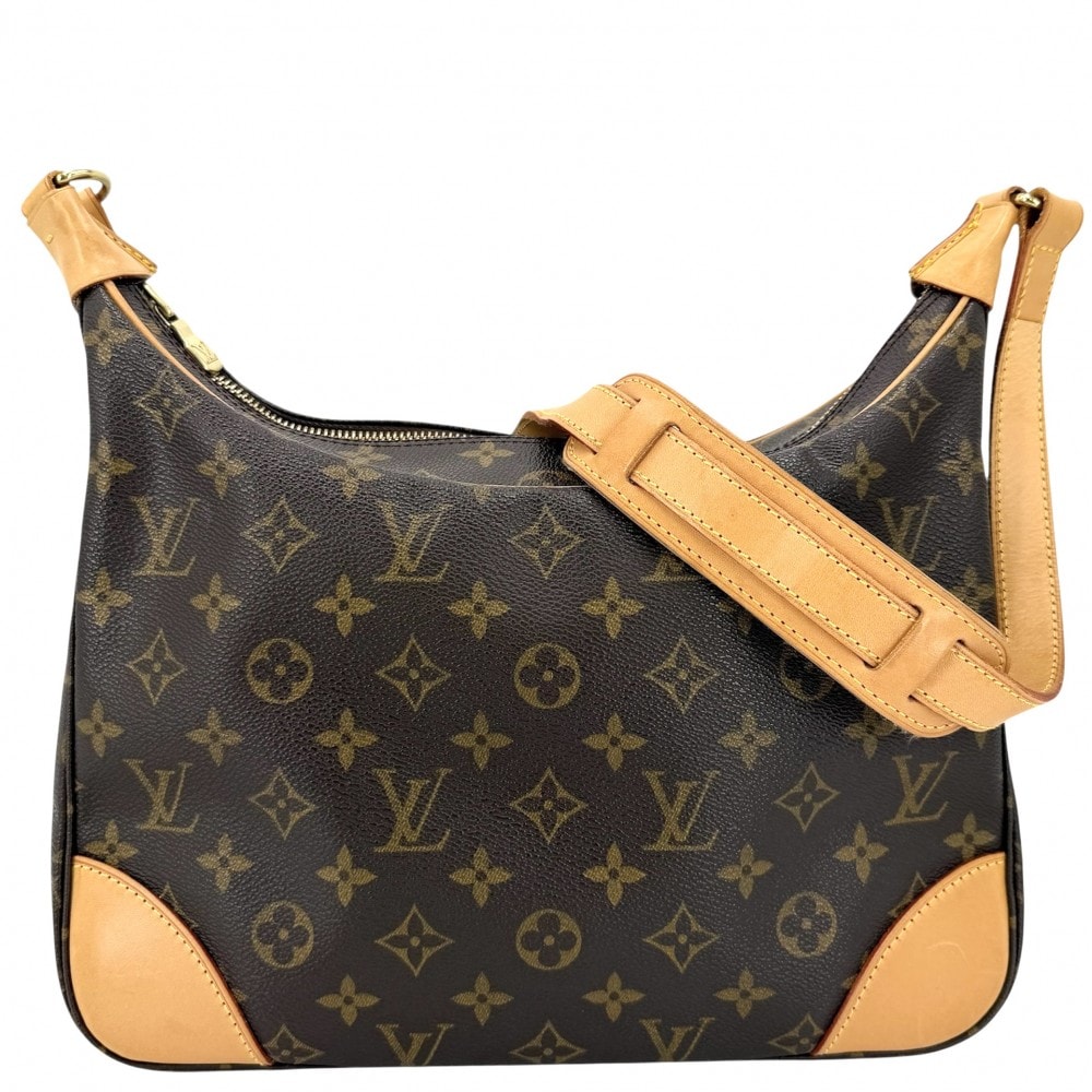 LOUIS VUITTON ルイヴィトン ショルダーバッグ モノグラム ブローニュ30 肩掛け M51265    ブラウン 茶 ゴールド金具 レディース【中古品】
