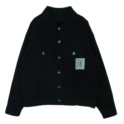 NEIGHBORHOOD ネイバーフッド 24AW 242AQNH-JKM05 BW TYPE-4 JACKET ボタンダウン ブラック デニム ジャケット ブラック系 M【中古】