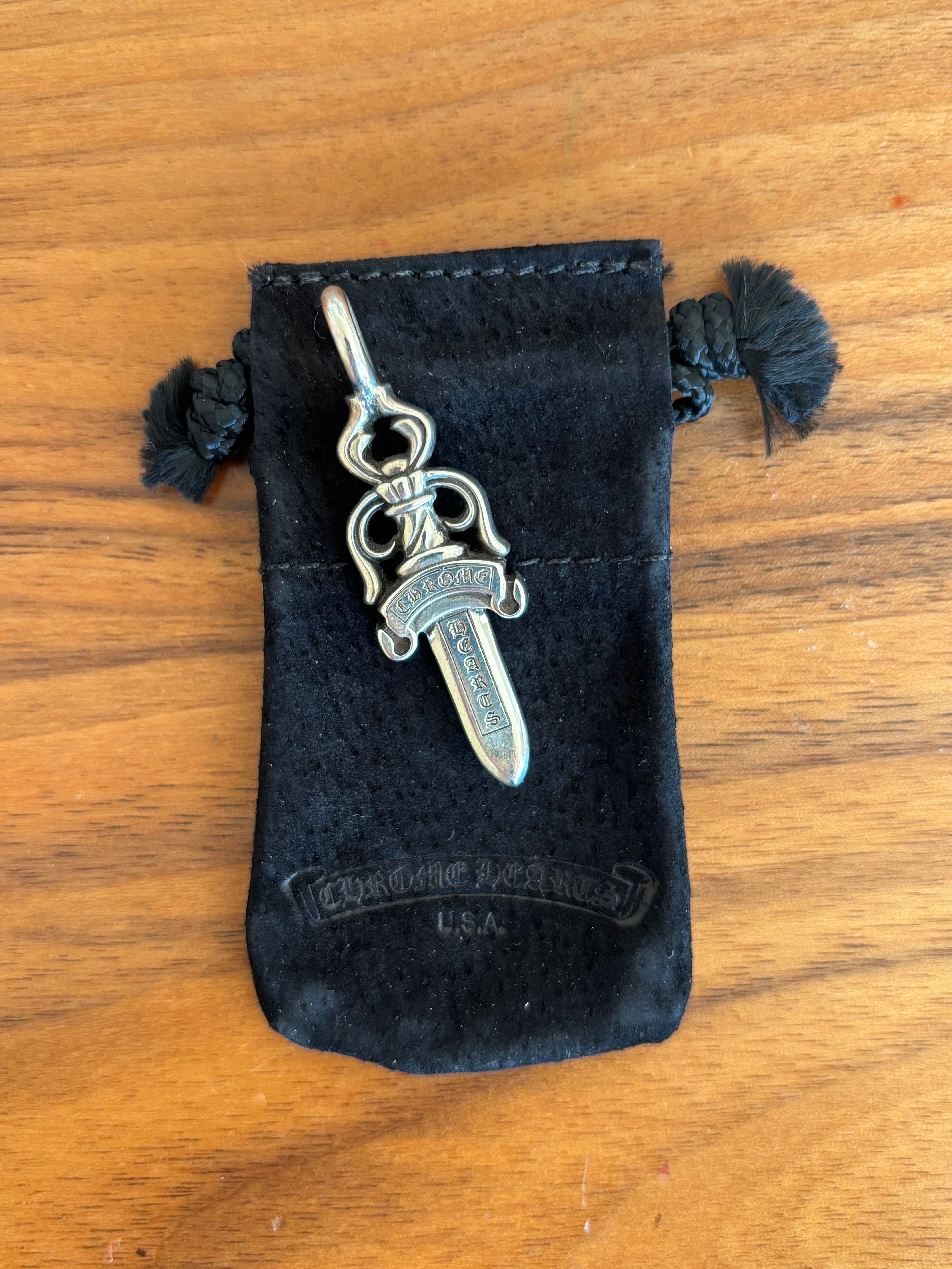 Chrome Hearts Double Dogger Pendant "Silver"