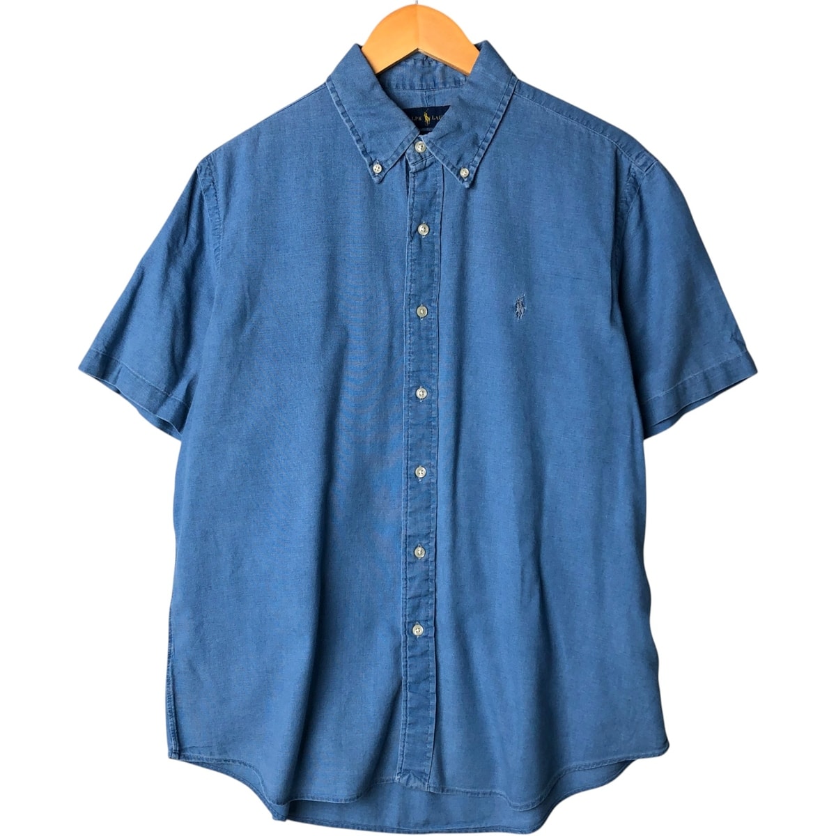 古着 ラルフローレン Ralph Lauren CLASSIC FIT 半袖 ボタンダウンシャツ メンズL相当/eaa576783