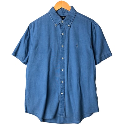 古着 ラルフローレン Ralph Lauren CLASSIC FIT 半袖 ボタンダウンシャツ メンズL相当/eaa576783