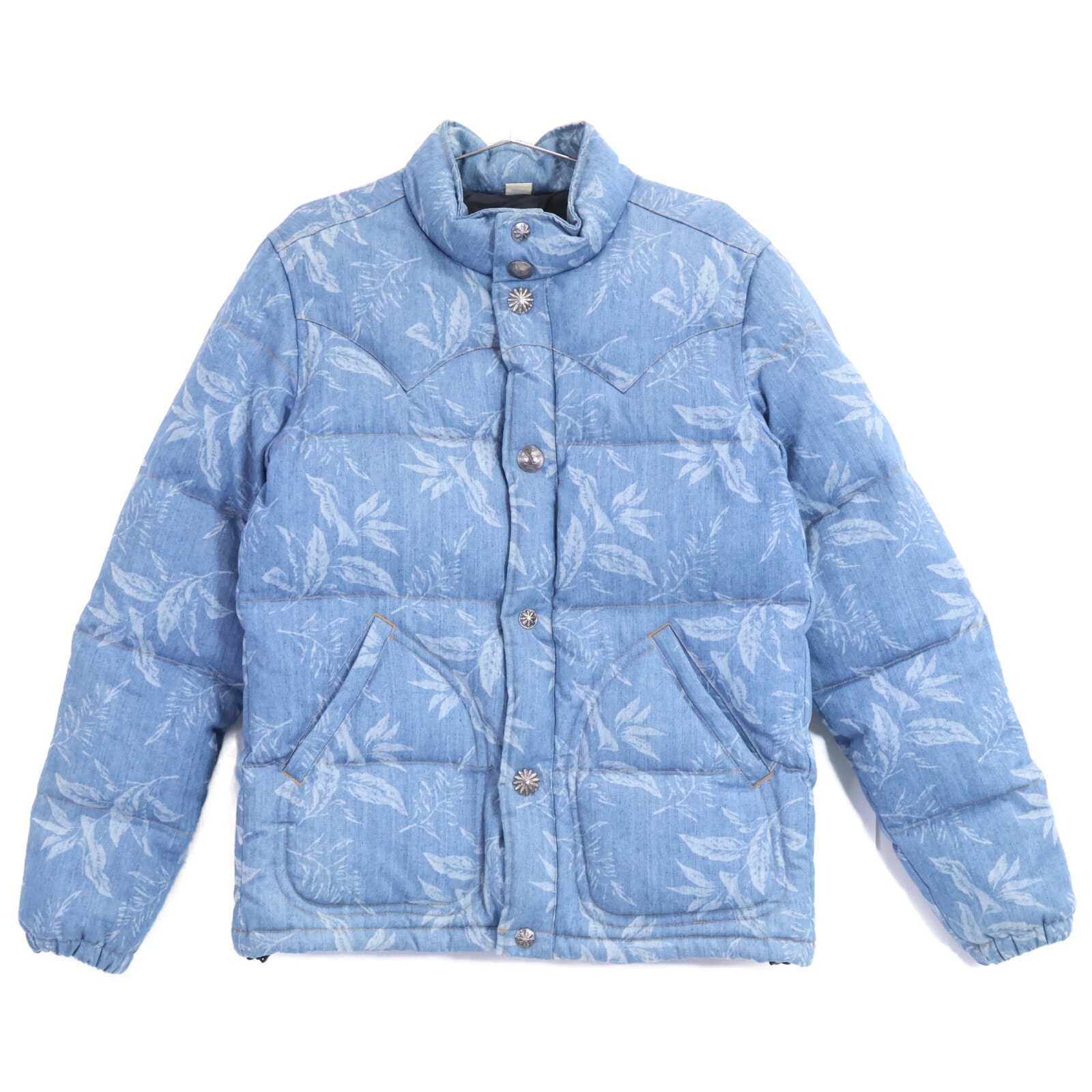 ロンハーマン 522040074-1071 インディゴ デニム コンチョボタン ダウンジャケット M