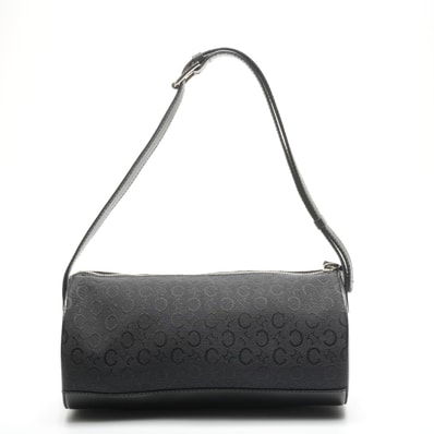 セリーヌ CELINE Cマカダム ドラム キャンバス ショルダーバッグ【中古】