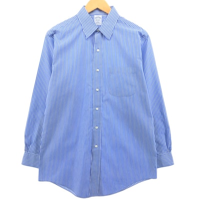 古着 ブルックスブラザーズ Brooks Brothers Est.1818 長袖 ストライプシャツ メンズM相当/eaa544900