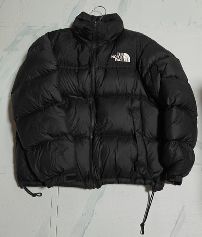 The North Face Short Nuptse Jacket "Black/Urban Navy"