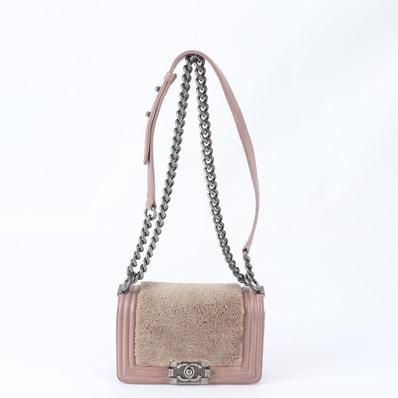 ■美品 シャネルボーイシャネル ファー チェーン ココマーク