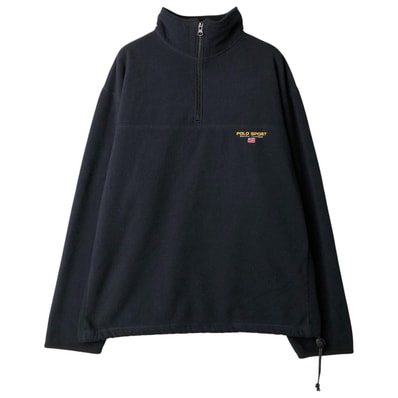 古着 ラルフローレン Ralph Lauren POLO SPORT ポロスポーツ ハーフジップ フリースプルオーバー メンズL相当/eaa606830