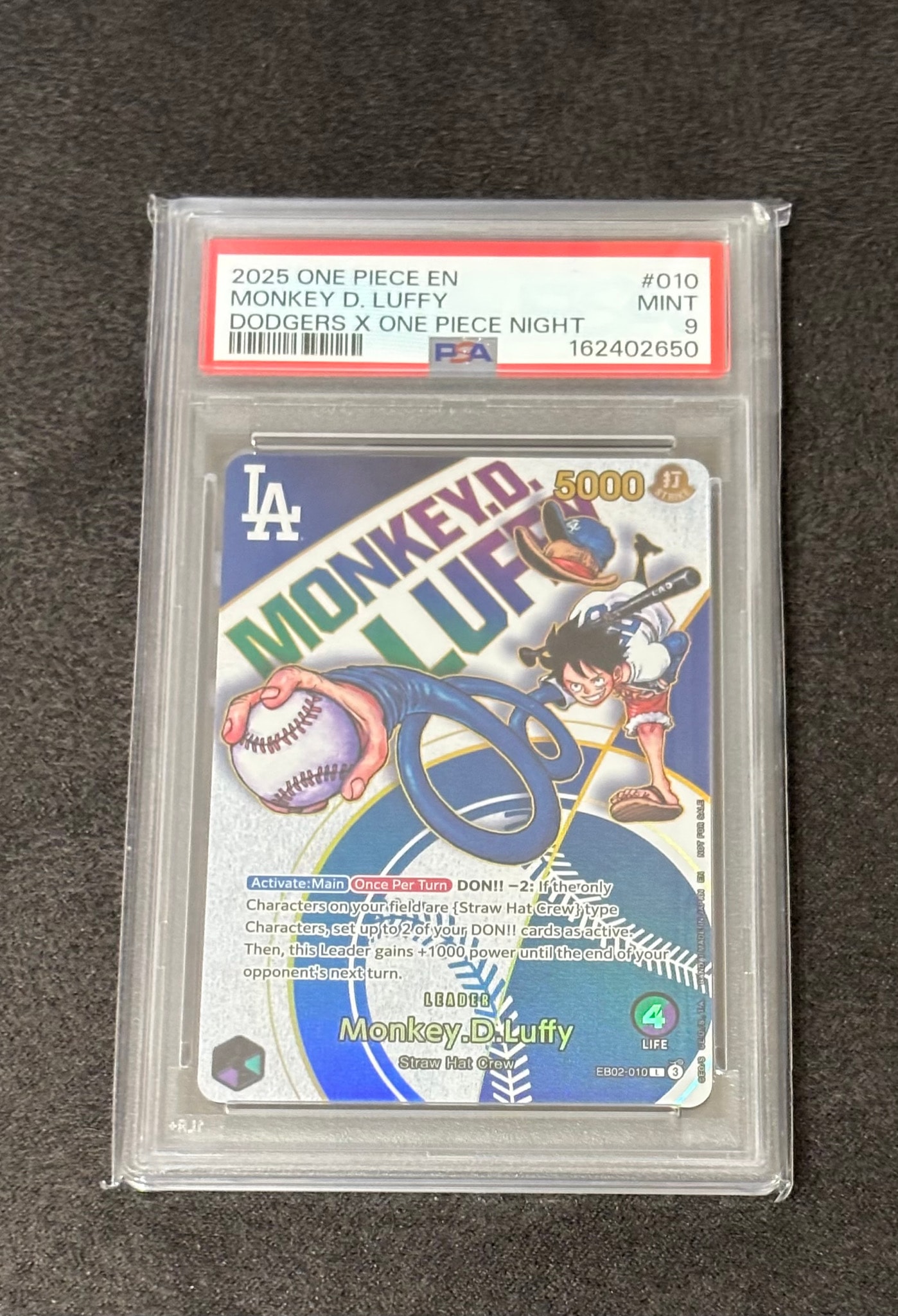 PSA9】モンキー・D・ルフィ L [EB02-010]【英語版】(プロモーション