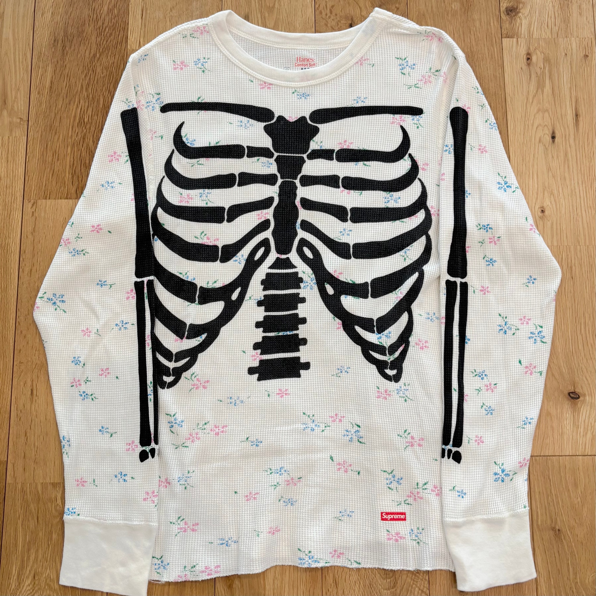 Supreme x Hanes Bones Thermal Crew (1 Pack) (25FW) "Floral"