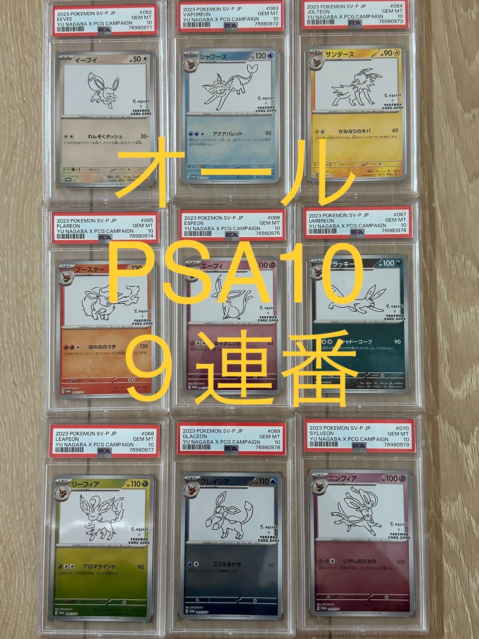 ポケモンカードゲーム YU NAGABA × ポケモンカードゲーム イーブイズ 全種セット: プロモ [SV-P ](「YU NAGABA×ポケモンカードゲーム」プロモーションカード「SV-P」)