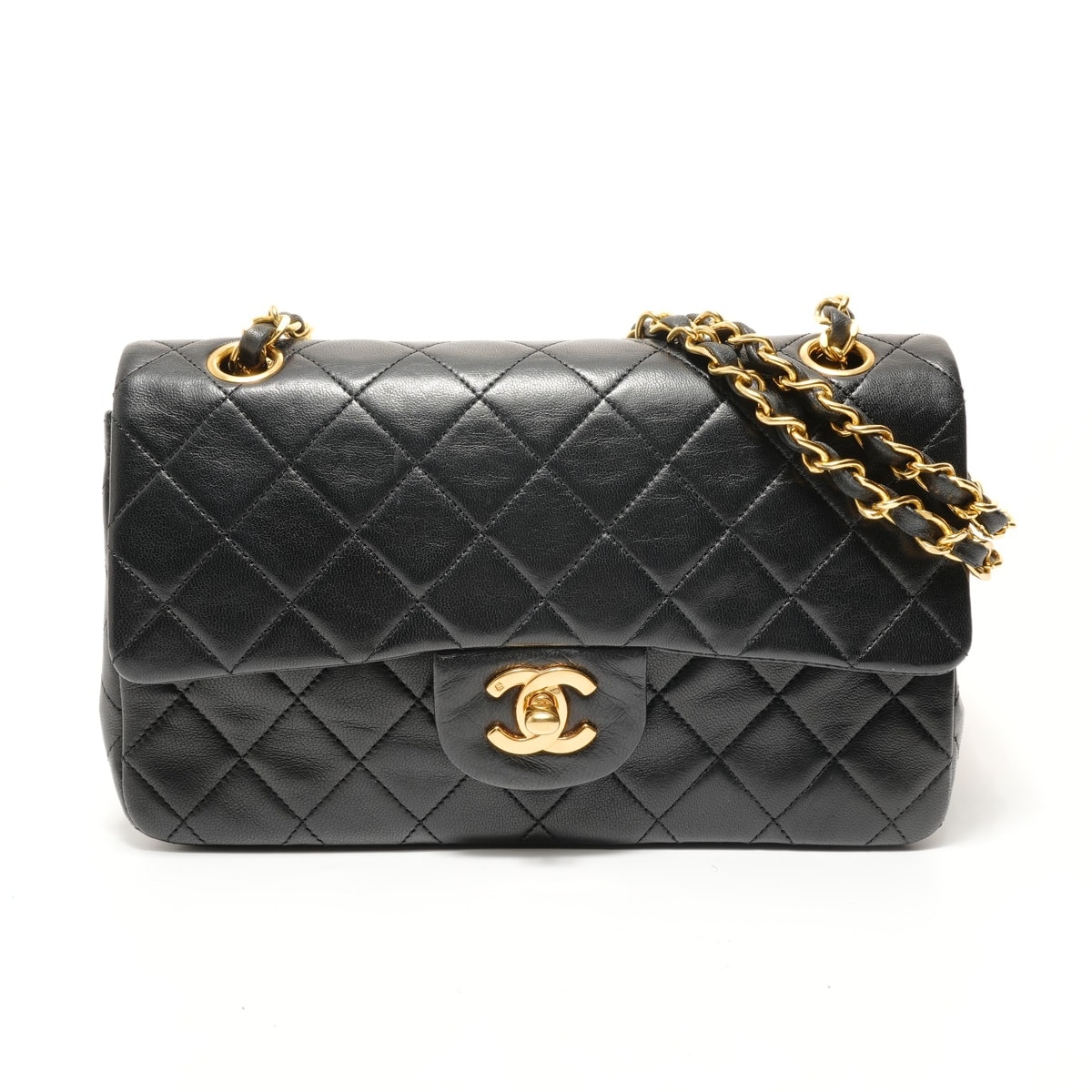 シャネル CHANEL 1番台 1986-1988 マトラッセ23 チェーンショルダー ラム ショルダーバッグ【中古】