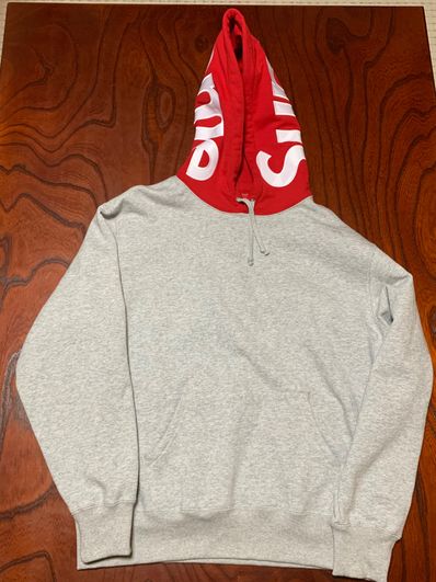 Supreme Contrast Hooded Sweatshirt "Grey"