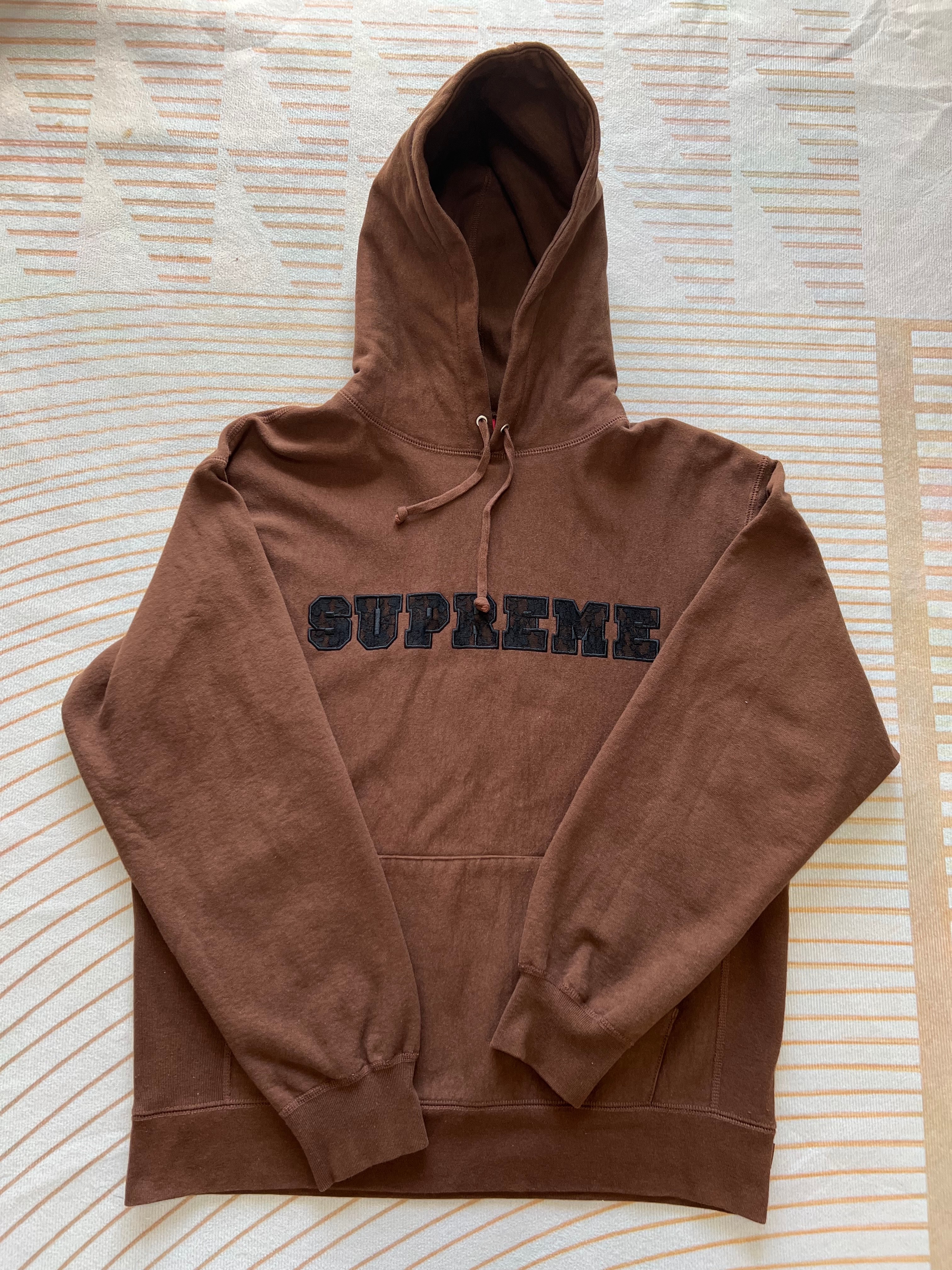 Supreme Lace Hooded Sweatshirt "Dark Brown"