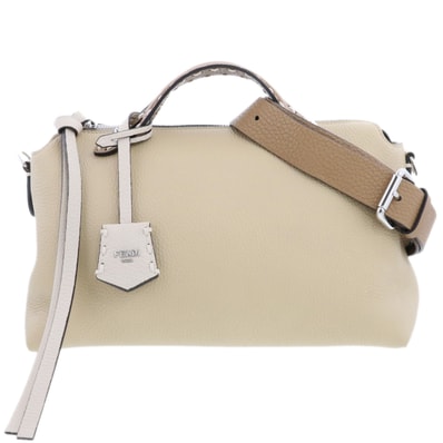 【値下げ】 FENDI フェンディ セレリア バイザウェイ ミディアム ショルダーバッグ 8BL155 ベージュ レディース【中古】