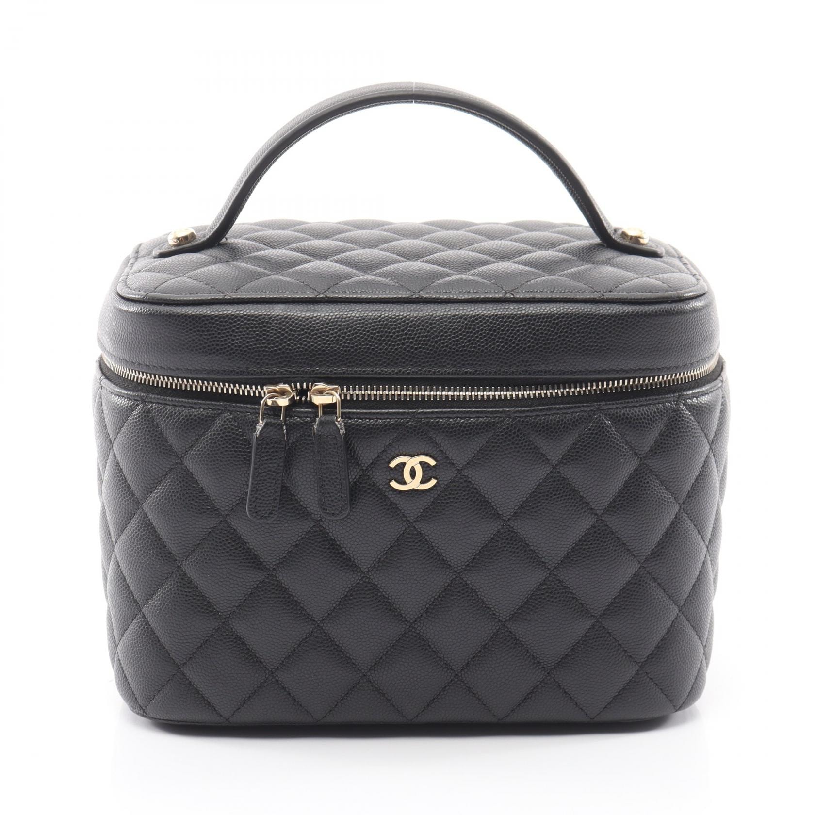 シャネル CHANEL タイムレスクラシック マトラッセ ハンドバッグ バッグ キャビアスキン(グレインドカーフ) レディース ブラック系 【中古】