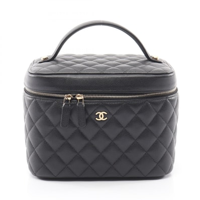 シャネル CHANEL タイムレスクラシック マトラッセ ハンドバッグ バッグ キャビアスキン(グレインドカーフ) レディース ブラック系 【中古】