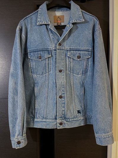 Supreme / Burberry Denim Trucker Jacket "Blue"