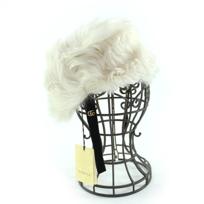 未使用品 グッチ ハット アイボリー キッズ M 763498