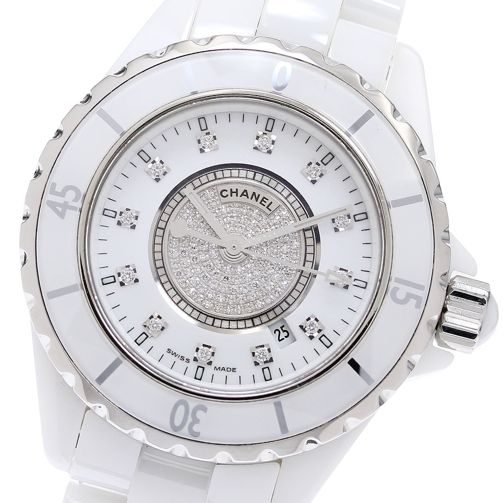☆良品 シャネル J12 ダイヤモンド H2123 ボーイズ 【中古】