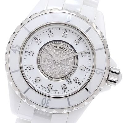 ☆良品 シャネル J12 ダイヤモンド H2123 ボーイズ 【中古】