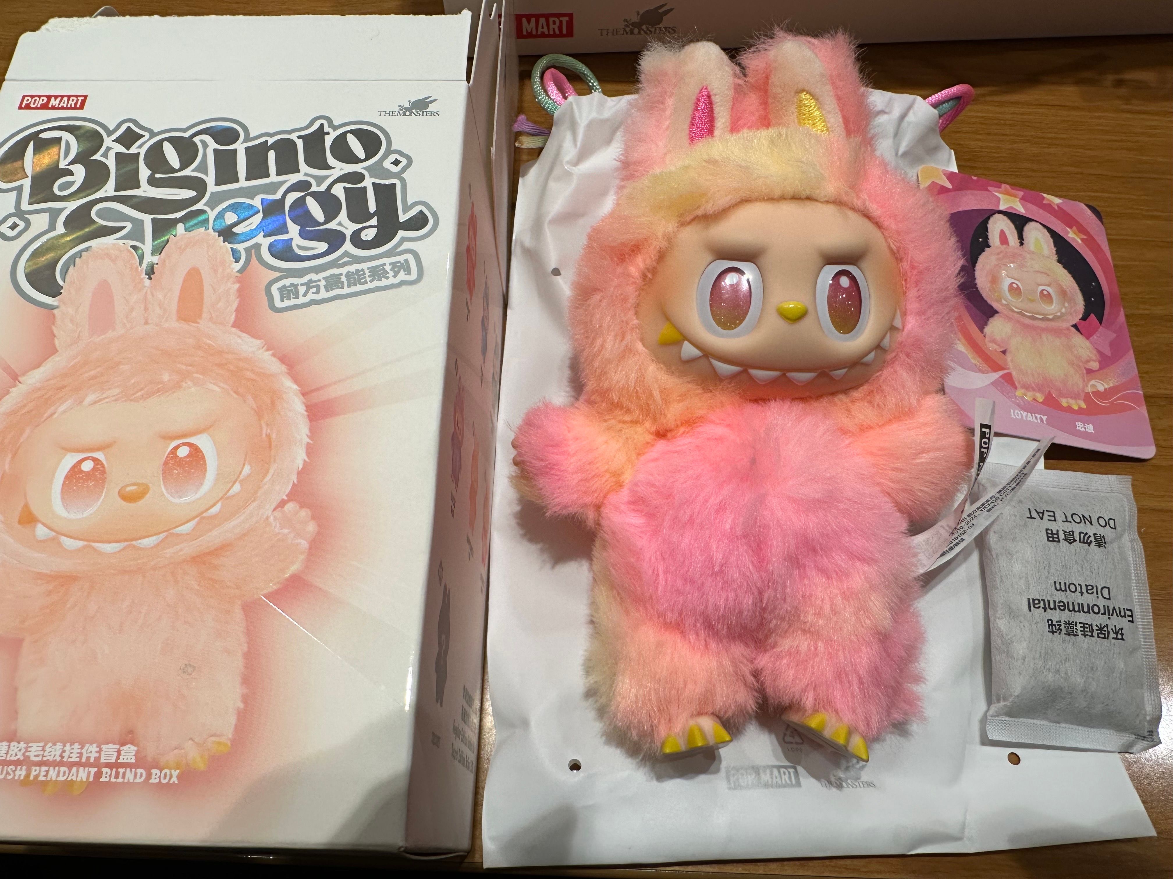 POP MART THE MONSTERS (LABUBU) Big into Energy Series Plush Pendant LOYALTY