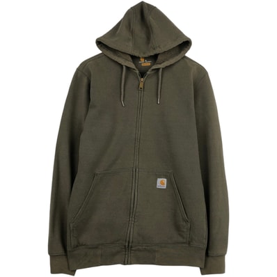 古着 カーハート Carhartt ORIGINAL FIT スウェットフルジップパーカー メンズS相当/eaa631064