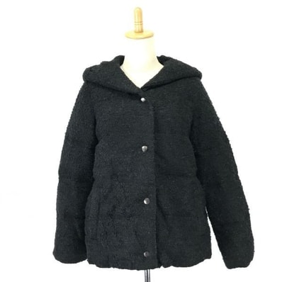 ジャーナルスタンダード/レリューム★もこもこボア/ダウンジャケット【2/レディースM/黒/black】relume/Coats/Jackets/Jumpers◆mBH379