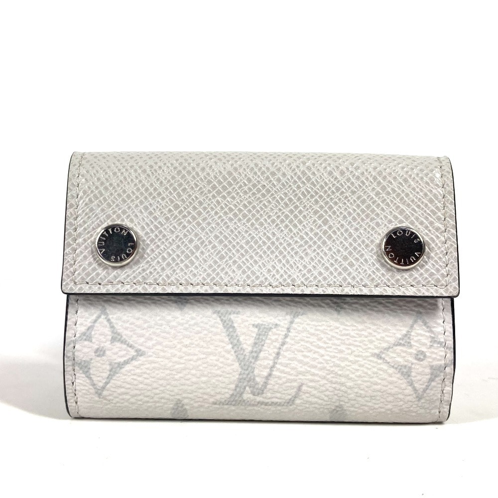 ルイヴィトン LOUIS VUITTON ディスカバリーコンパクトウォレット M30899 タイガラマ 財布 ウォレット ミニ財布  3つ折り財布 タイガレザー ホワイト