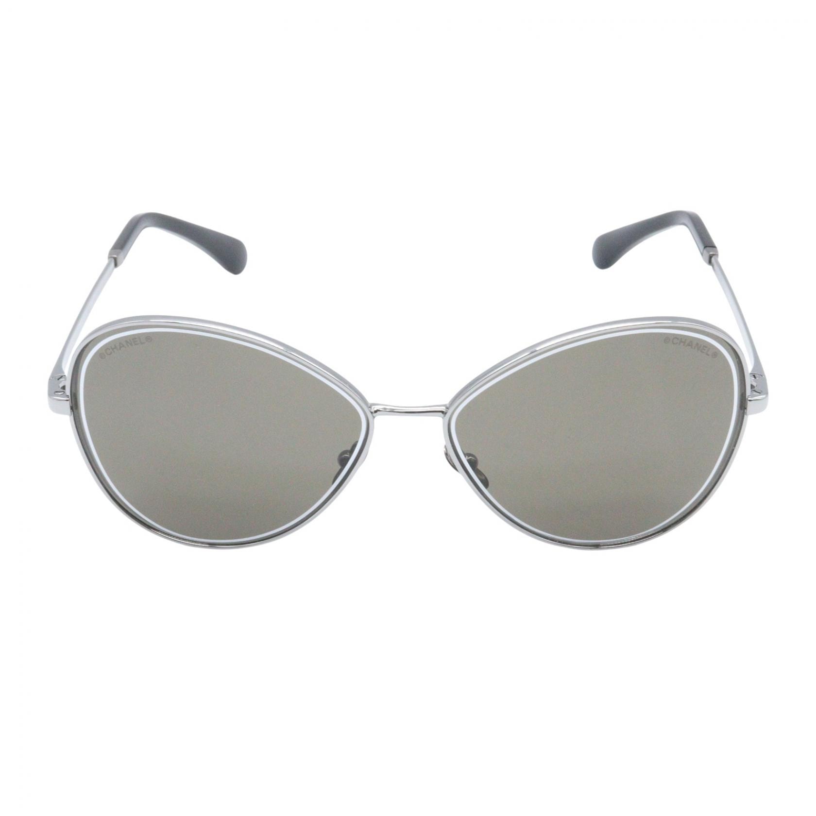 シャネル CHANEL サングラス サングラス 衣料品 メタル レディース シルバー系 4266 108/3 【中古】