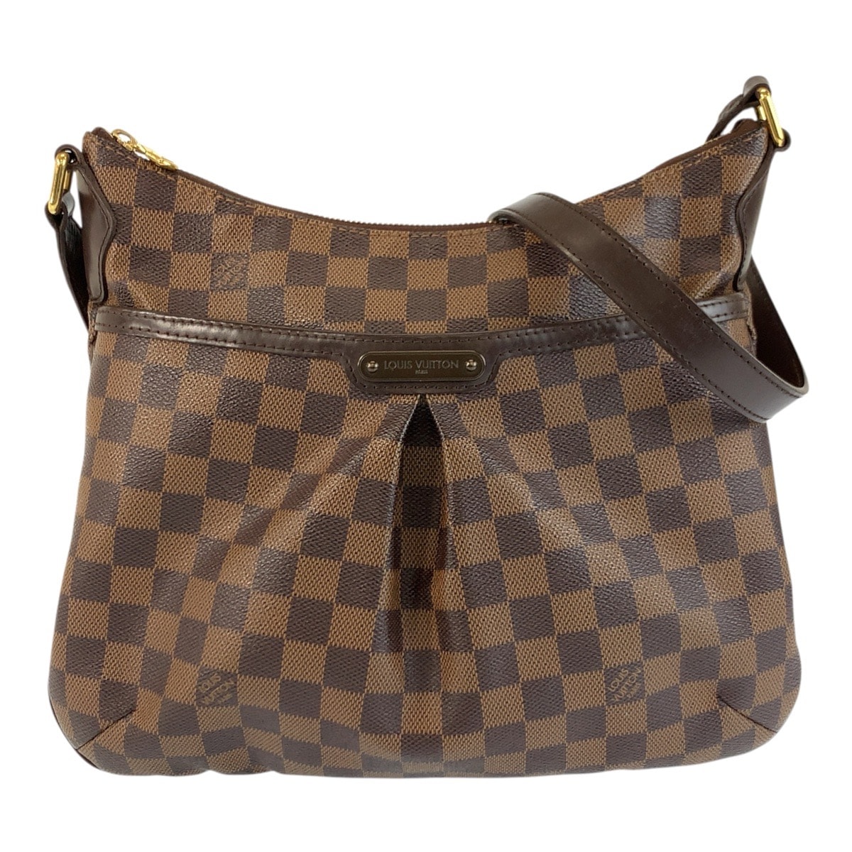 LOUIS VUITTON ルイヴィトン ダミエ ブルームズベリPM ブラウン ゴールド金具 PVC ショルダーバッグ メッセンジャーバッグ 602408 【中古】